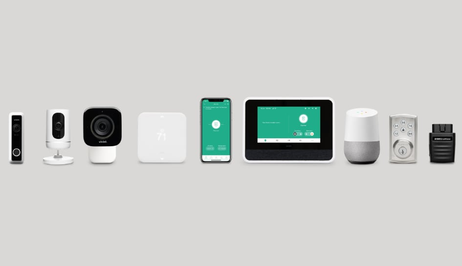 Vivint home security product line in Evansville
